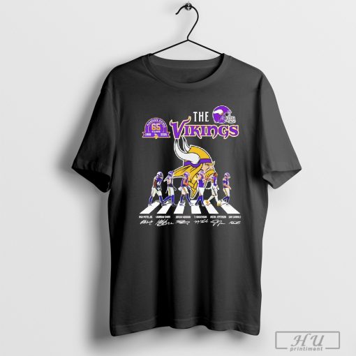 The Vikings 65 seasons 1960 2025 abbey road signatures shirt