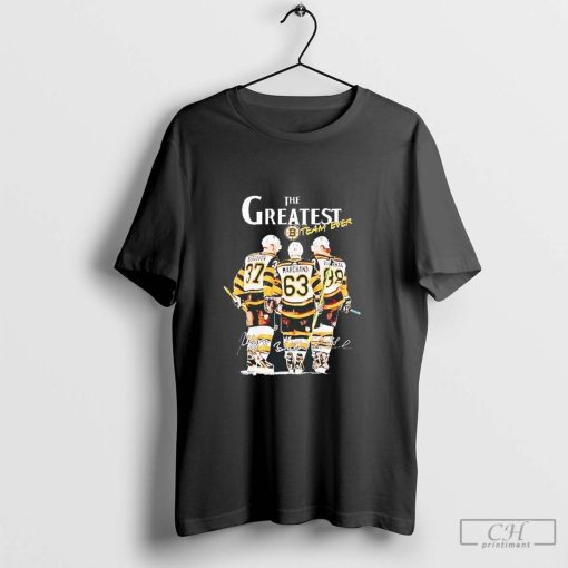 The greatest team ever Boston Bruins signatures 2024 shirt