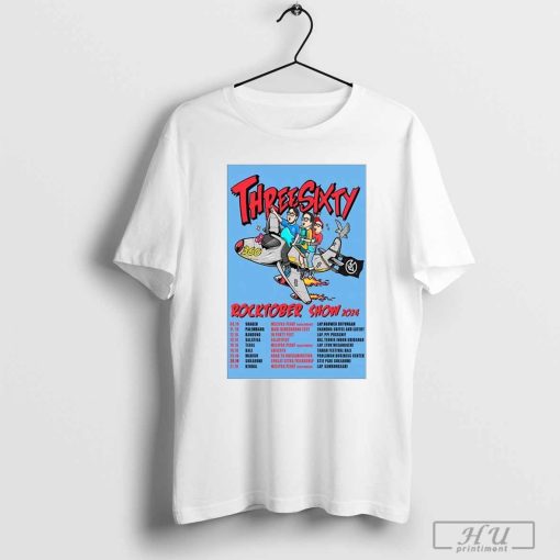 Threesixty rocktober show 2024 tour poster shirt