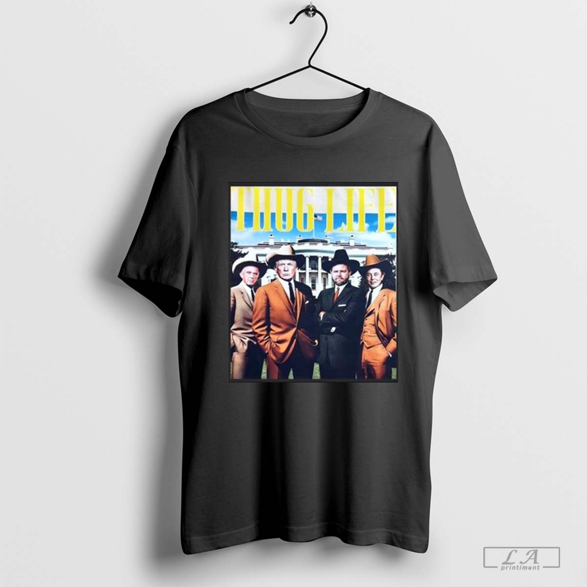 Thug Life Donald Trump Friends Retro Photo T Shirt