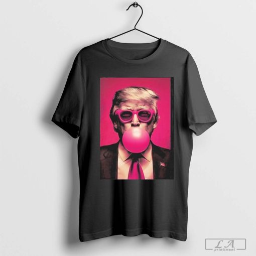 Tiffany Gomas Wearing Trump Bubble Gum 2024 T-Shirt