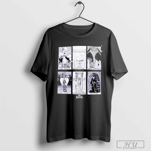 Top Marvel Agatha All Along Tarot Card Boyfriend Fit Girls T-shirt