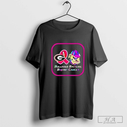 Trending NCAA Georgia Bulldogs Battling Breast Cancer T-Shirt