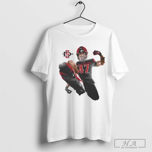 Trey White San Diego State Aztecs Portrait T-shirt