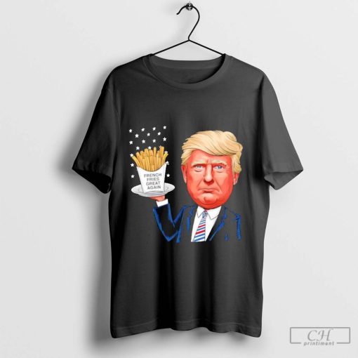 Trump McDonald’s Make French Fries Great Again caricature shirt