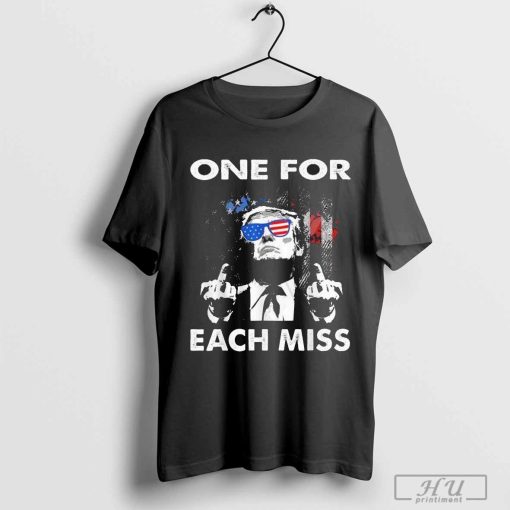 Trump Middle Fingers One For Each Miss American Flag T-Shirt