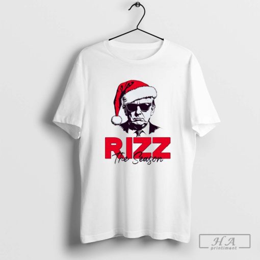 Trump Rizz the season Santa hat Christmas T-shirt