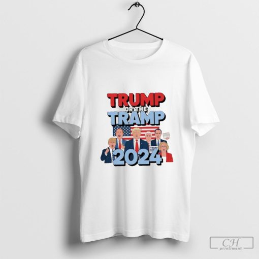 Trump or the Tramp Vote For Trump 2024 USA flag shirt