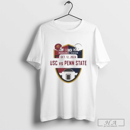 USC Trojans vs Penn State Football 2024 Big 10 Gameday Oct 12,2024 Helmet Matchup T-shirt