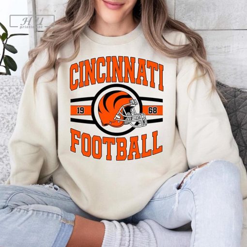 Vintage Cincinnati Sweatshirt, Cincinnati Football T-Shirt, Cincinnati Fan Shirt