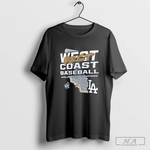 West Beast Coast Los Angeles Dodgers MLB Baseball 2024 World Series Champions Shut Out T-shirt