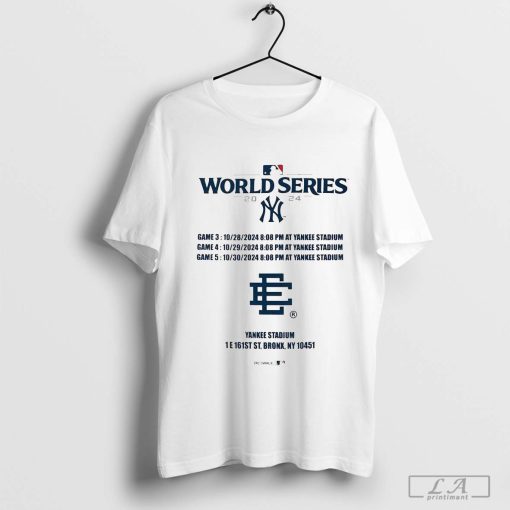 World Series MLB 2024 New York Yankees Game 3, Game 4, Game 5 At Yankee Stadium Poster T-Shirt