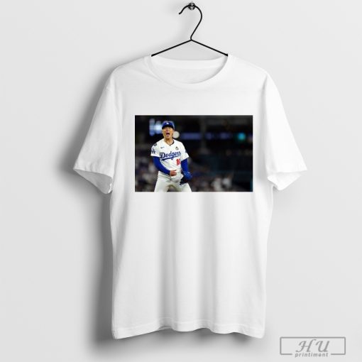 Yoshinobu Yamamoto Los Angeles Dodgers Dialed In World Series Poster t-shirt