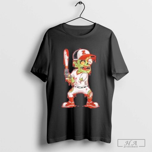 Zombie Baseball Batter Halloween Trick Or Treating Gift Shirt