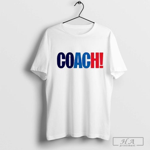 2024 Election Coaching With Harris Walz T-shirt