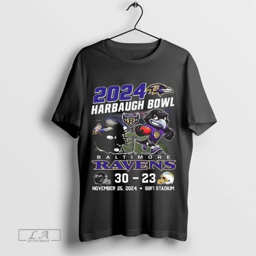 2024 Harbaugh Bowl Baltimore Ravens 30-23 Los Angeles Chargers November 25 2024 Sofi Stadium Shirt