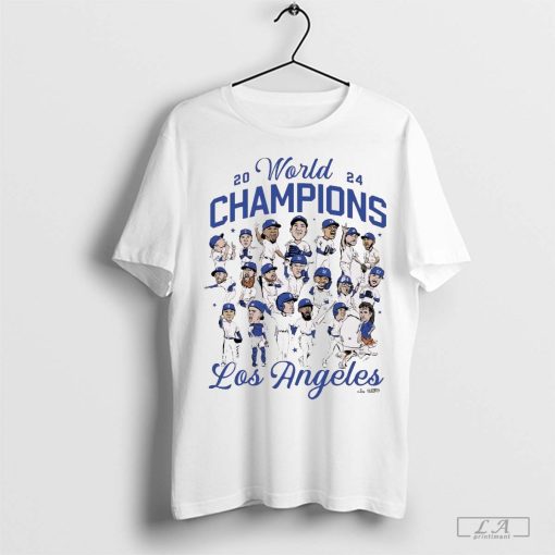 2024 Los Angeles Dodgers MLB World Champions Caricatures t-shirt