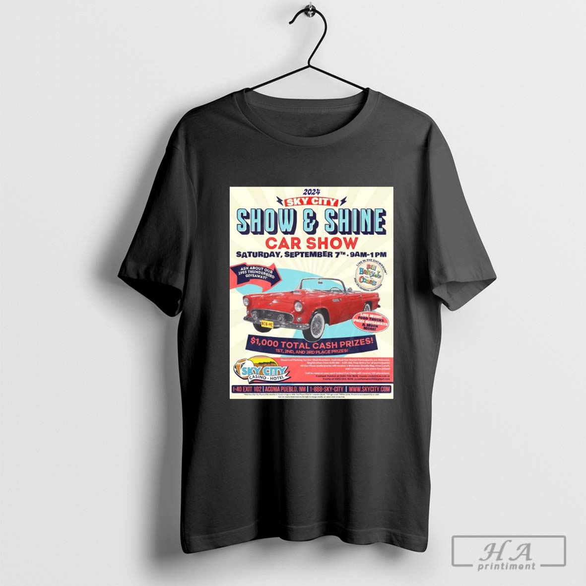 2024 Sky City Show And Shine Car Show September 7th Acoma Pueblo Nm Poster T Shirt