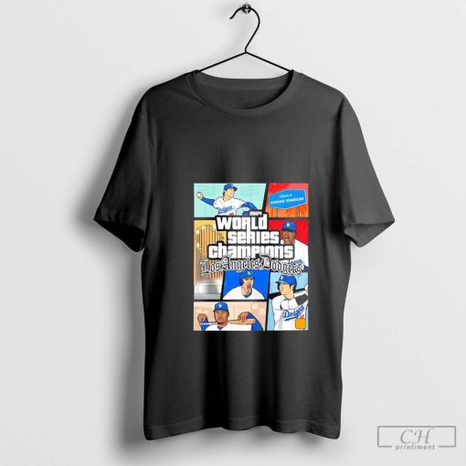 2024 World Series Champions Los Angeles Dodgers comic t-shirt