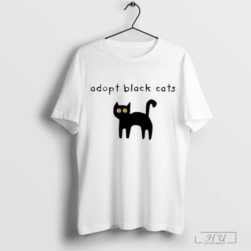 Adopt black Cats art shirt