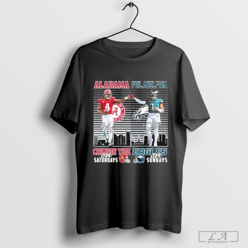 Alabama Crimson Tide x Philadelphia Eagles Signature T-Shirt