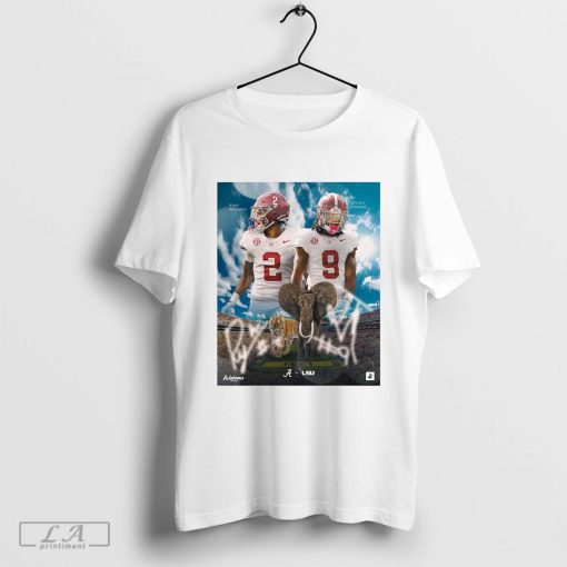 Alabama vs LSU Ryan Williams Jaylen Mbakwe Home Invasion Day Respect All, Fear None Poster t-shirt