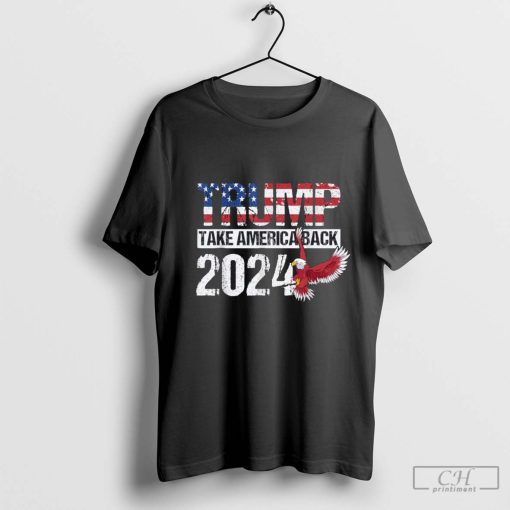 American Flag Trump For President Election Trump 2024 Vintage T Shirt