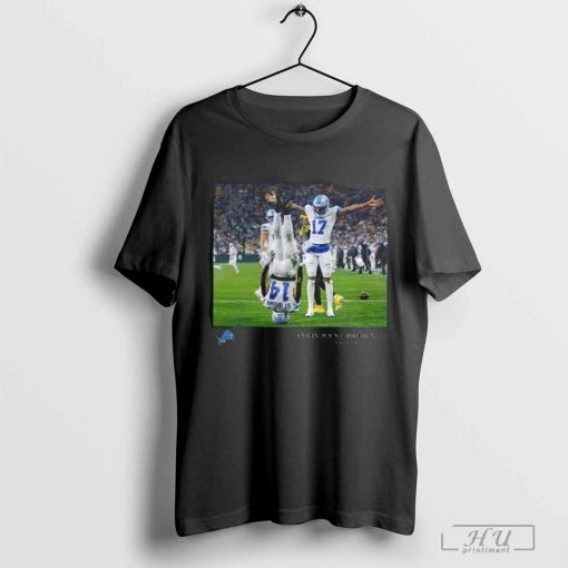 Amon-Ra St Brown Black Detroit Lions NFL Flash Features Week 9 Unisex T-Shirt