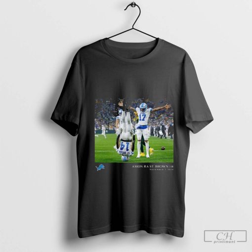 Amon-Ra St. Brown Detroit Lions Flash Features Week 9 November 3 NFL Football 2024 t-shirt