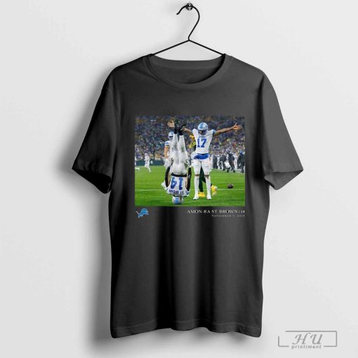 Amon-Ra St. Brown Detroit Lions NFL Flash Features Week 9 November 3 2024 t-shirt