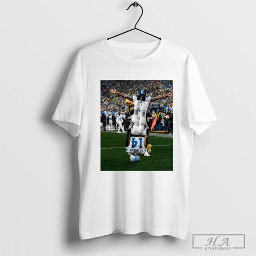 Amon-Ra St. Brown Detroit Lions with the headstand celly ’24 t-shirt