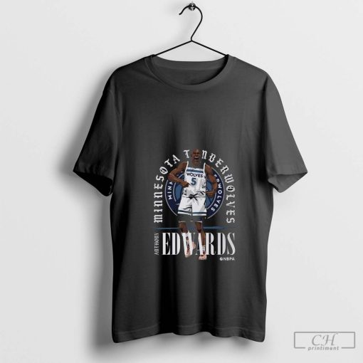 Anthony Edwards Minnesota Timberwolves NBA Shield t-shirt