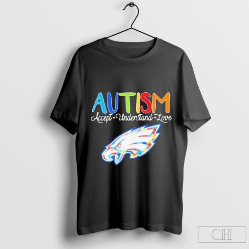 Autism Accept Understand Love Philadelphia Eagles NFL 2024 T-Shirt