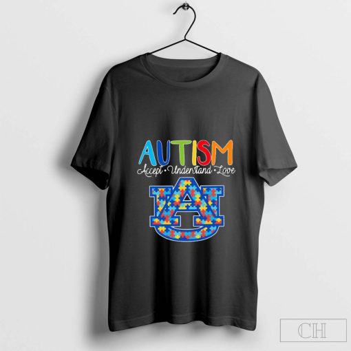 Autism accept understand love Auburn Tigers t-shirt