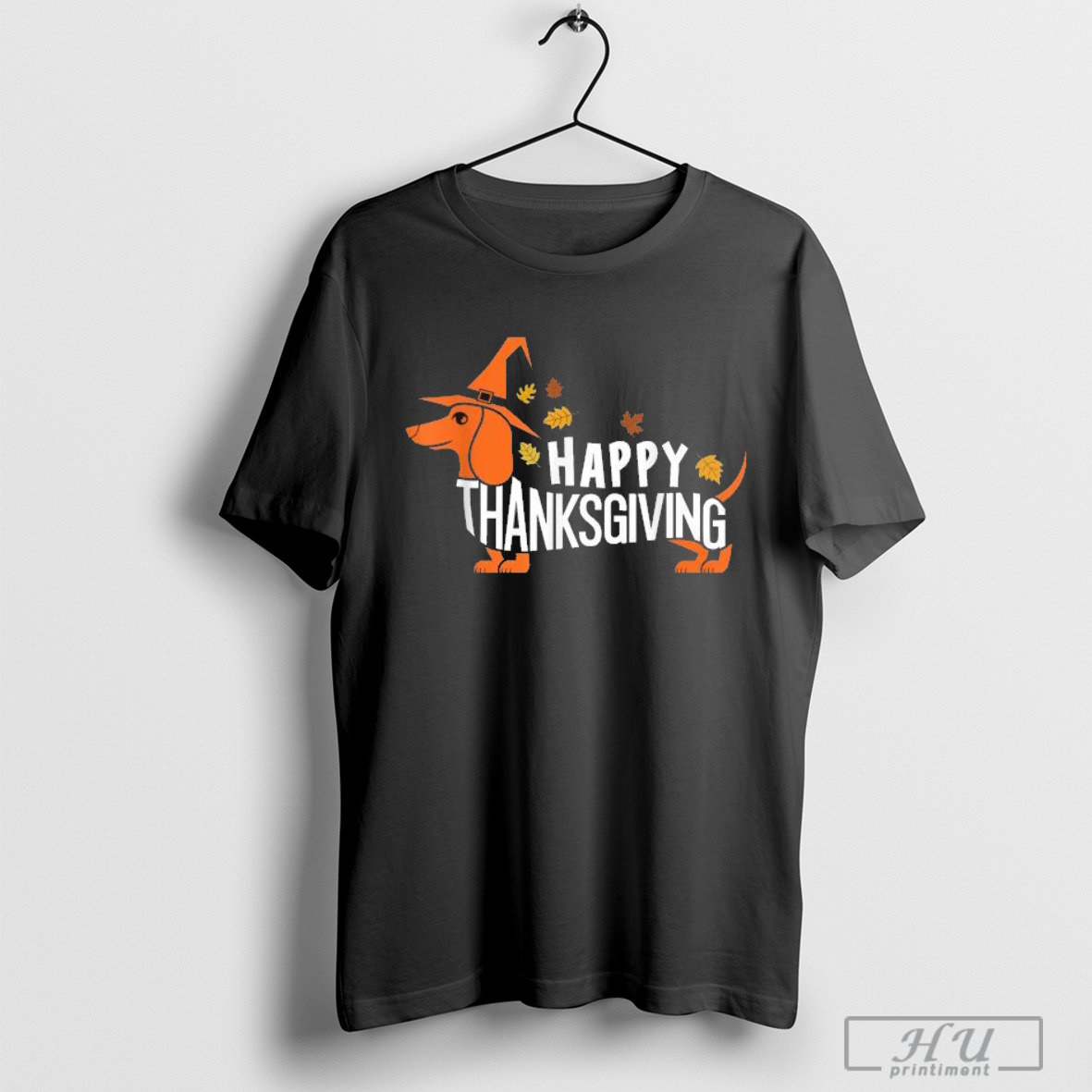 Autumn Pumpkin Fall Dachshund Thanksgiving T Shirt