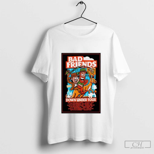 Bad Friends Down Under Fall Tour 2024 Poster Shirt