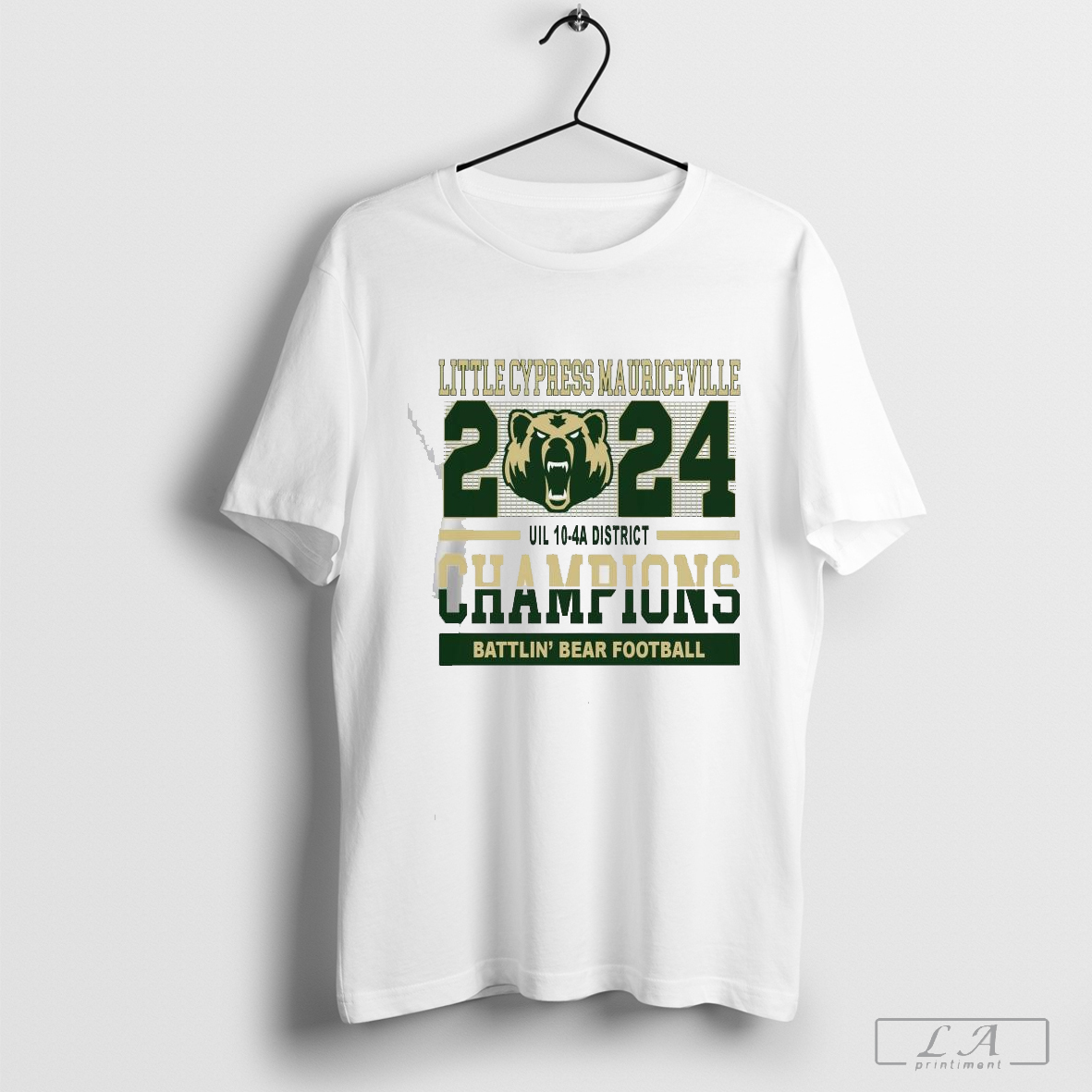 Battlin’ Bears Football Little Cypress Mauriceville 2024 UIL 10-4A District Champions Shirt