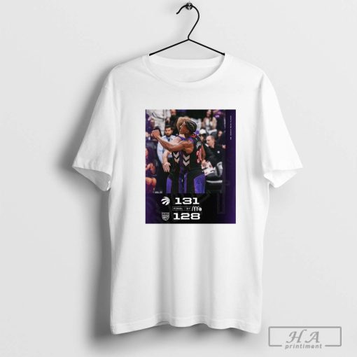 Big Dub Final Score Sacramento Kings 128-131 Toronto Raptors NBA 2024 T-shirt