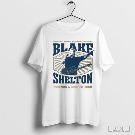 Blake Shelton Friends and Heroes Tour 2025 Shirt