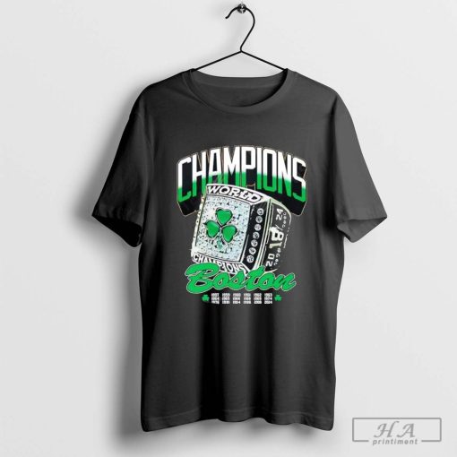 Boston Celtics 2024 World Champions Ring shirt