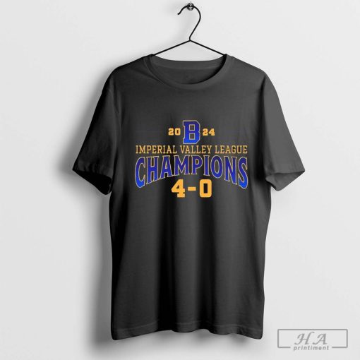 Brawley Wildcat Football 2024 IVL Imperial Valley League Champions 4-0 t-shirt