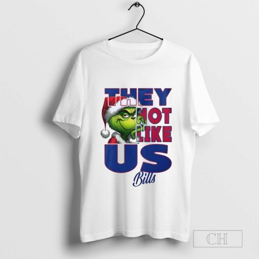 Buffalo Bills Grinch They Not Like Us Billsmas Christmas T-Shirt