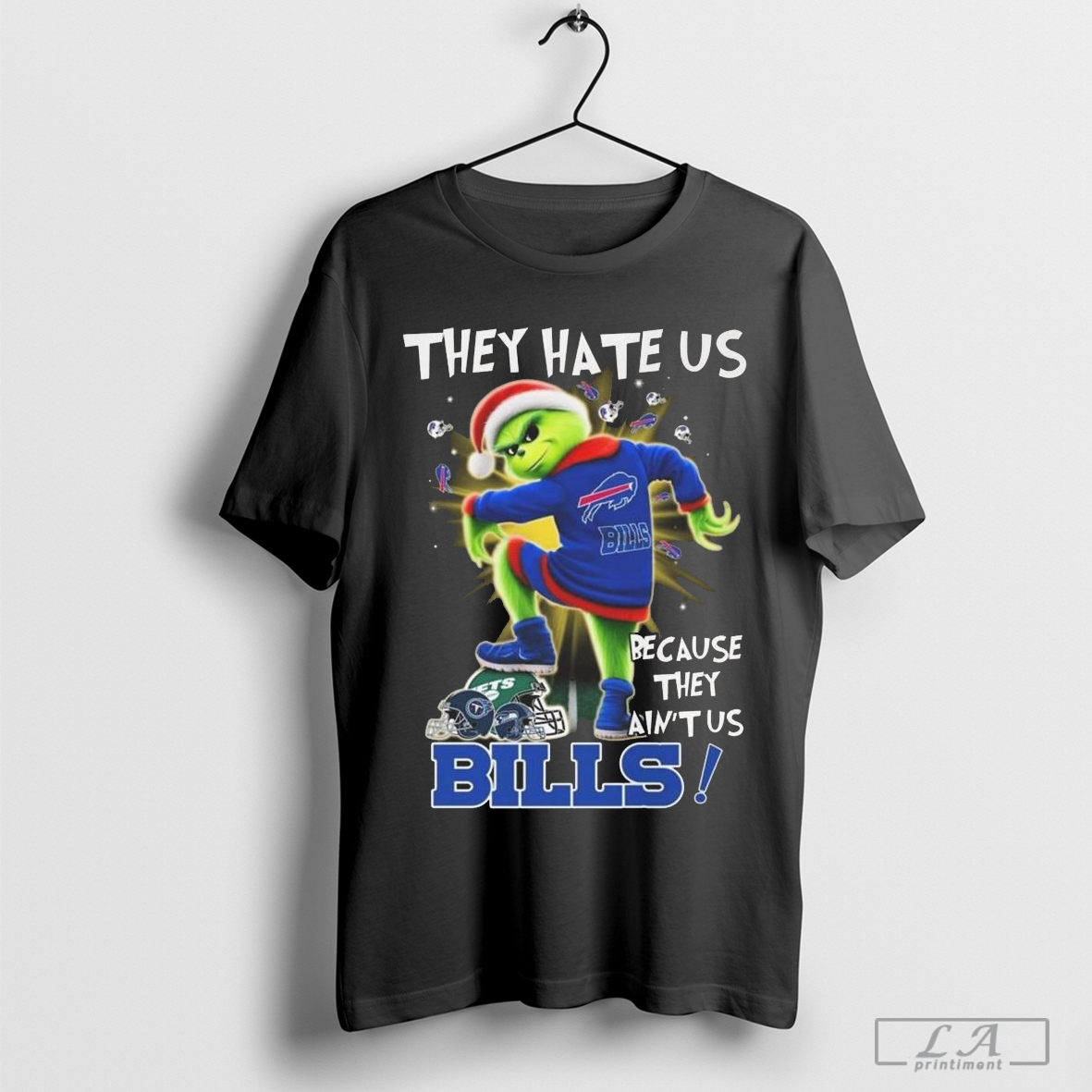 Buffalo Bills The Grinch They Hate Us Because They Aint Us Bill Christmas 2024 Shirt
