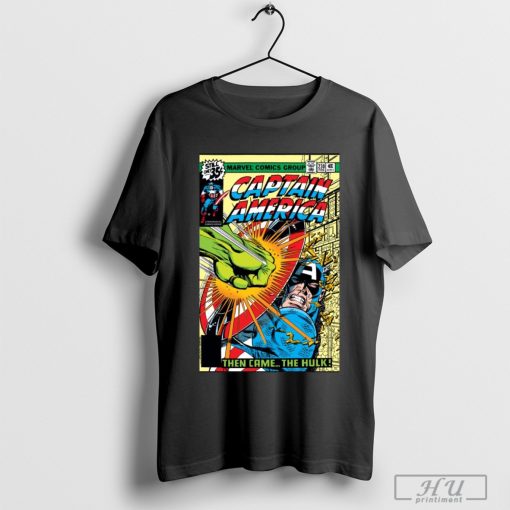 Captain America Brave 2025 New World Then Came The Hulk Marvel Comics Poster t-shirt