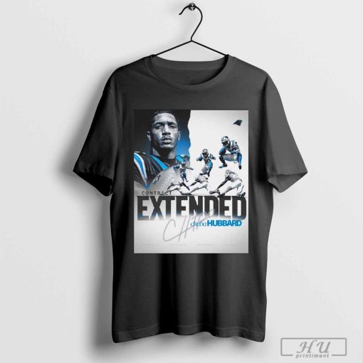 Carolina Panthers Contract Extended Chuba Hubbard Signature Poster t-shirt