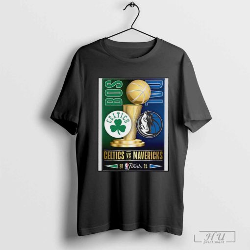 Celtics Mavericks 2024 NBA Finals Dueling 2×3 Magnet shirt