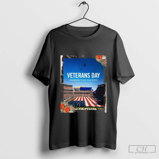 Cleveland Browns NFL Veterans Day Honoring Those Who Serve 2024 t-shirt