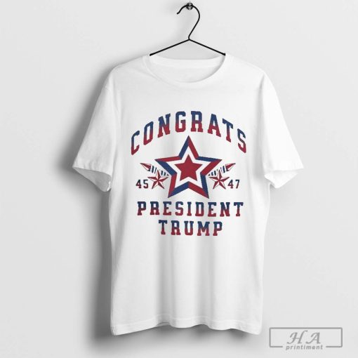 Congrats President Trump 45 47 Election Victory Shirt