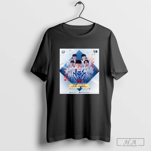 Congratulations T1 Is World 2024 Champions League Of Legends T-shirt