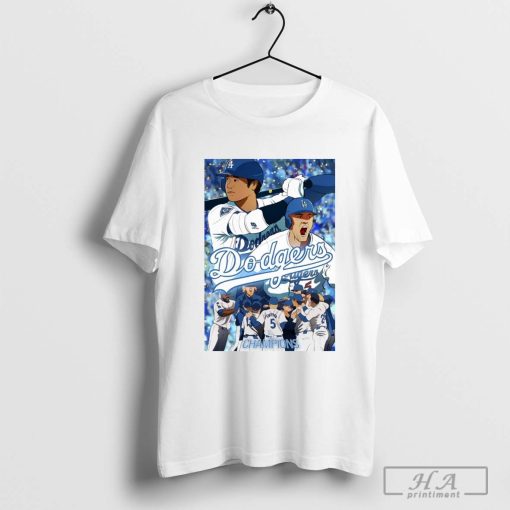 Congratulations to the LA Dodgers Drew up a poster to celebrate World Series win art t-shirt